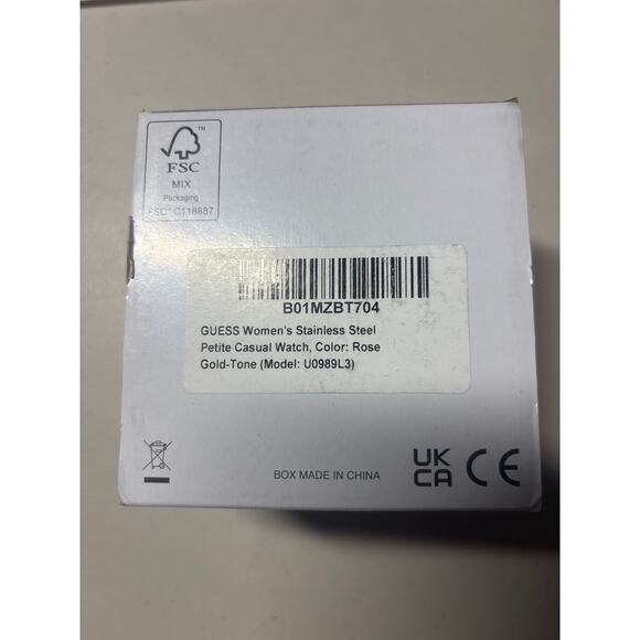 NIB Guess Chelsea Stainless Steel Watch 30mm Rose Gold Classic Slim U0989L3 main image 6